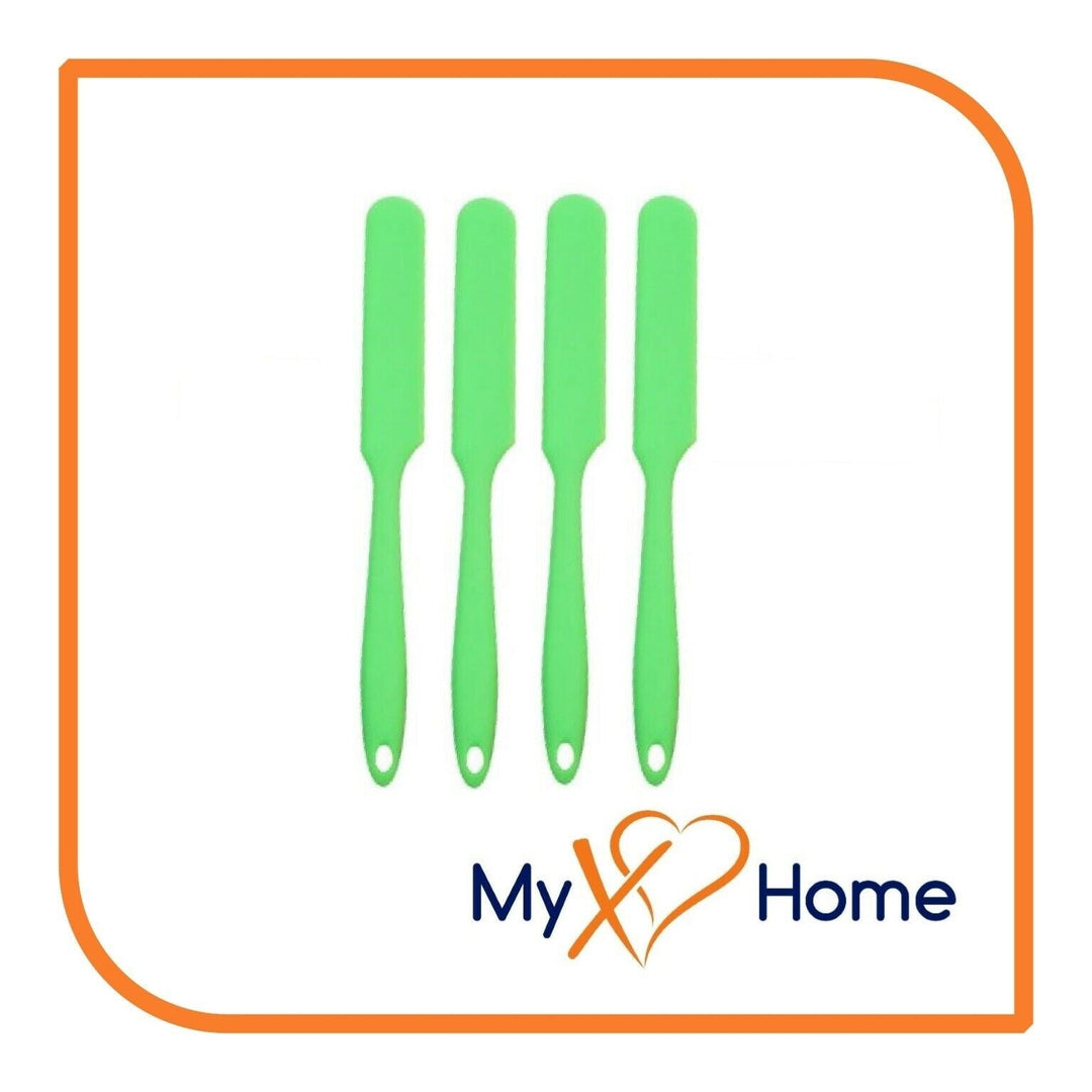 9.5" Green Silicone Frosting Knife by MyXOHome (1 2 4 or 6 Frosting Knives) Image 4