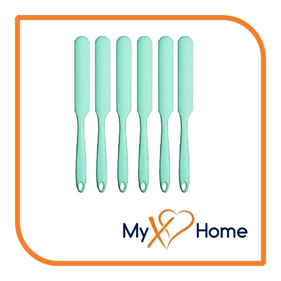 9.5" Pastel Green Silicone Frosting Knife by MyXOHome (1 2 4 or 6 Knives) Image 1