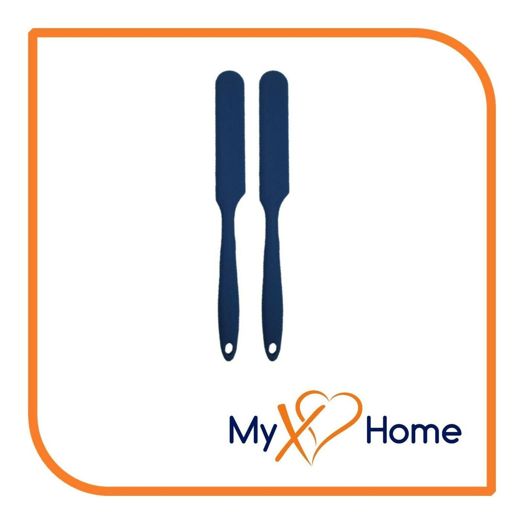 9.5" Navy Blue Silicone Frosting Knife by MyXOHome (1 2 4 6 Frosting Knives) Image 3