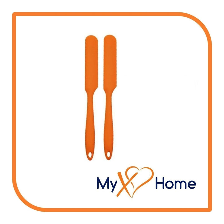 9.5" Orange Silicone Frosting Knife by MyXOHome (1 2 4 or 6 Frosting Knives) Image 3