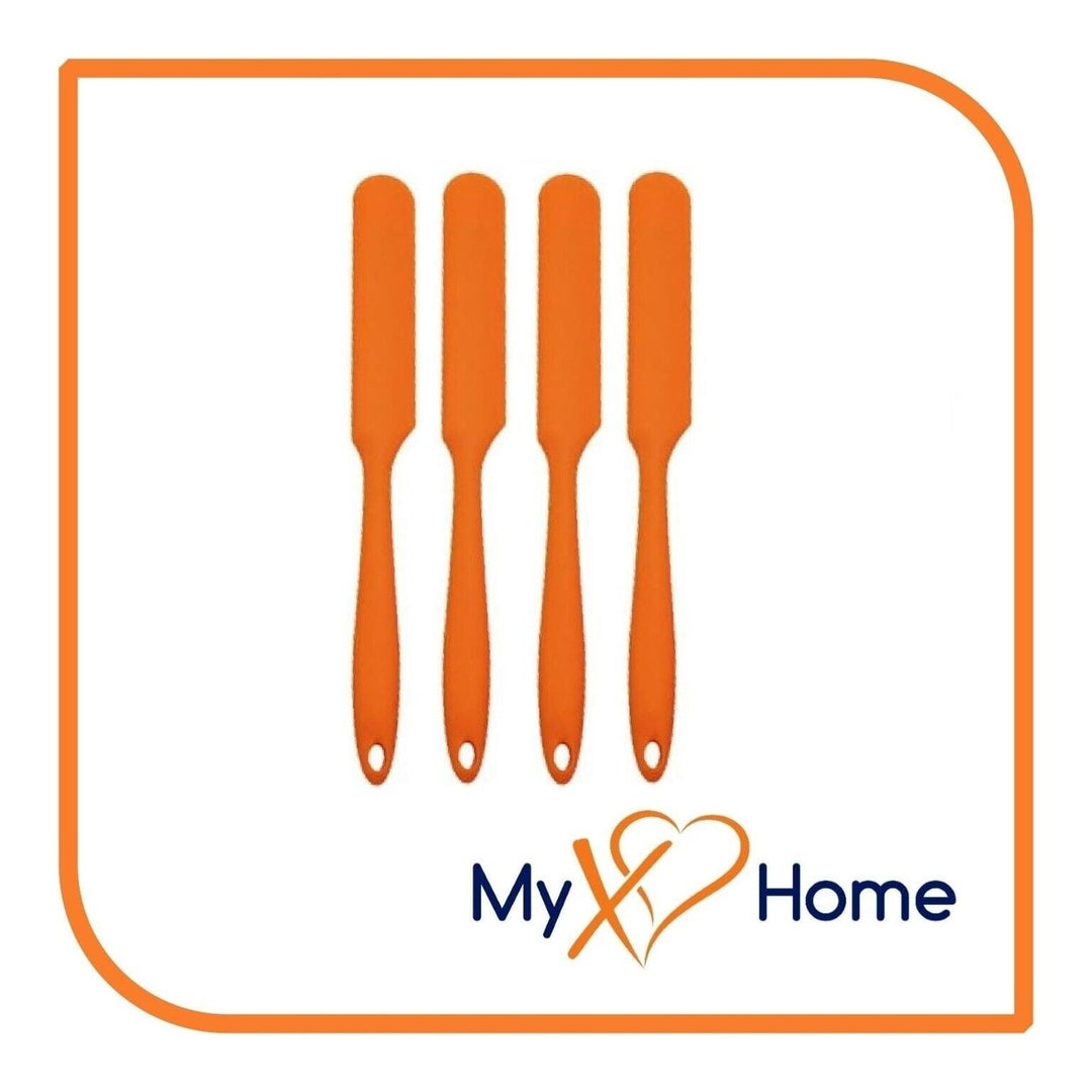 9.5" Orange Silicone Frosting Knife by MyXOHome (1 2 4 or 6 Frosting Knives) Image 4