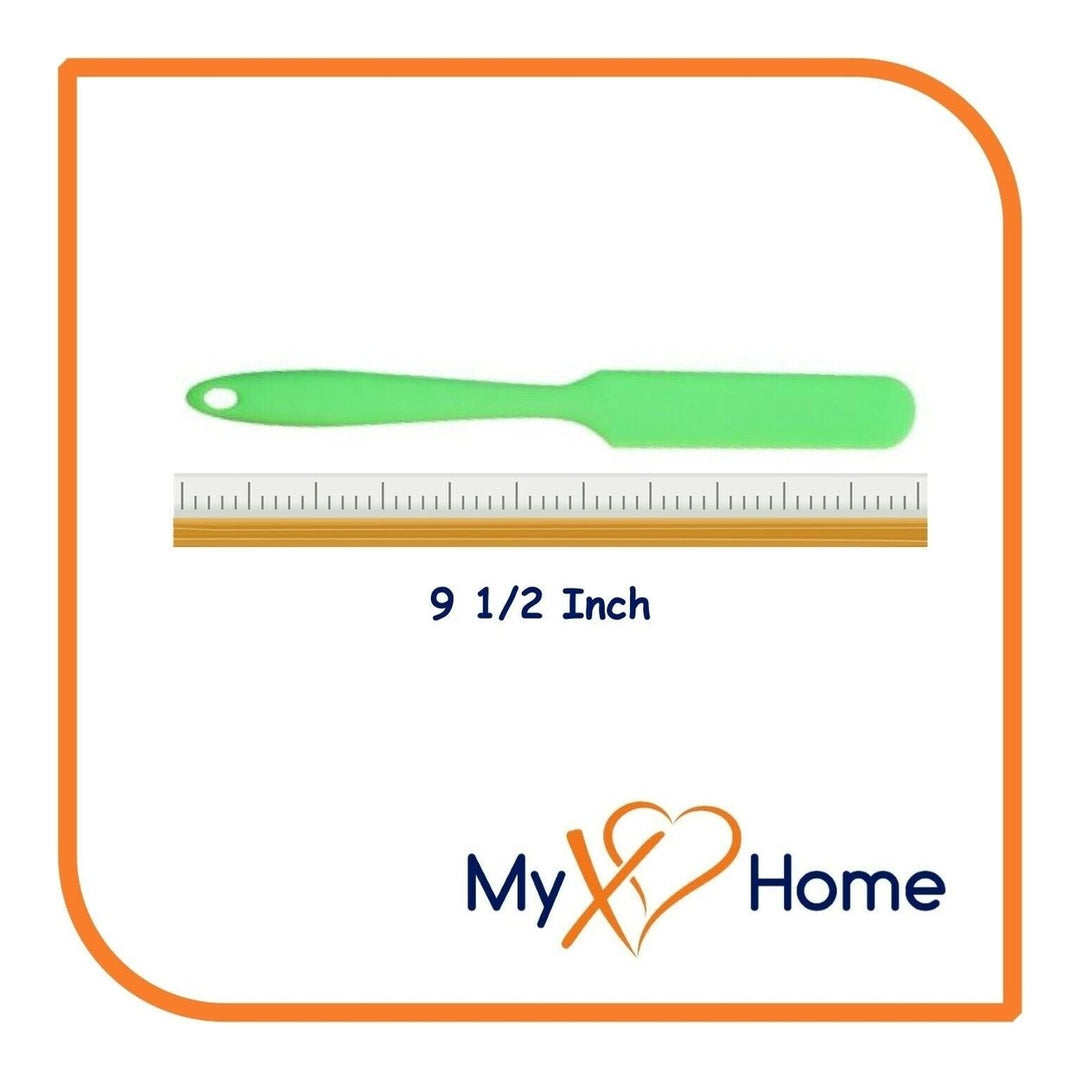 9.5" Green Silicone Frosting Knife by MyXOHome (1 2 4 or 6 Frosting Knives) Image 9