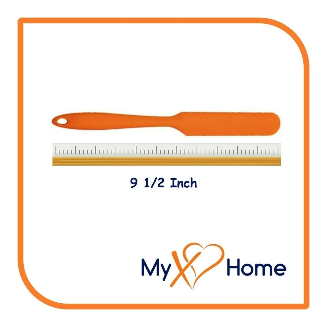 9.5" Orange Silicone Frosting Knife by MyXOHome (1 2 4 or 6 Frosting Knives) Image 9