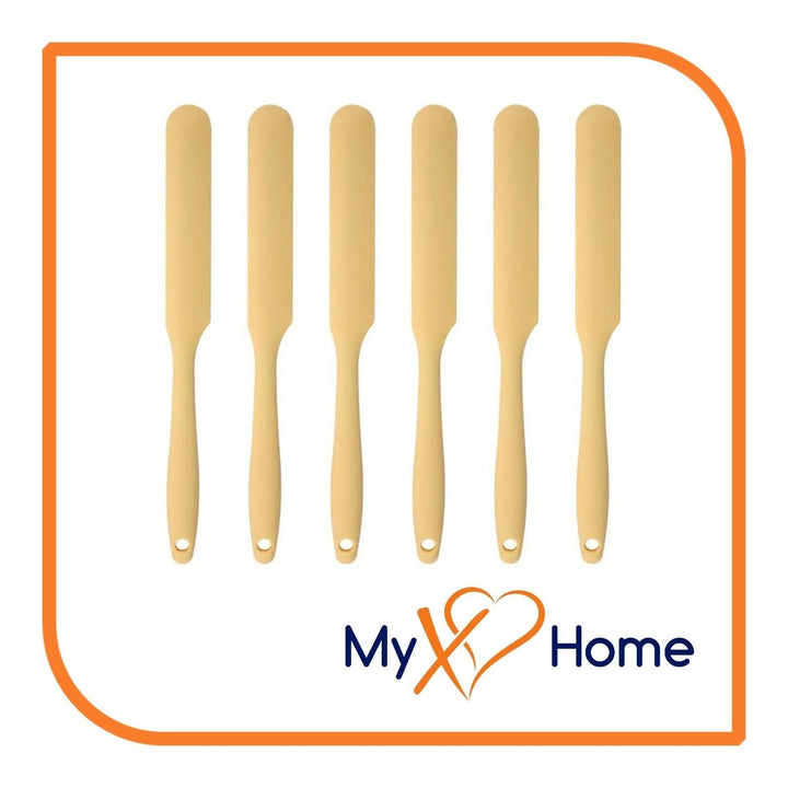 9.5" Pastel Yellow Silicone Frosting by MyXOHome (1 2 4 or 6 Frosting Knives) Image 1