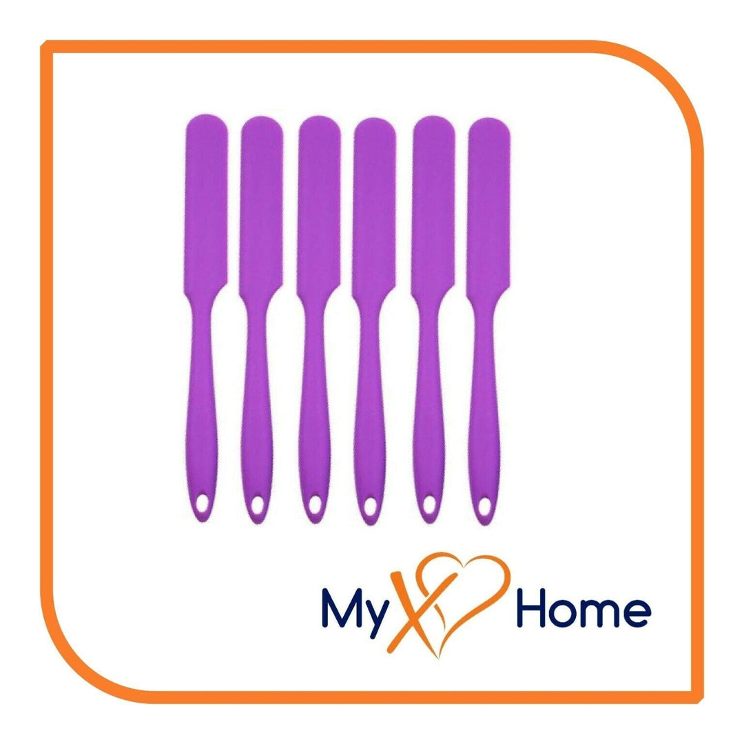 9.5" Purple Silicone Frosting Knife by MyXOHome (1 2 4 or 6 Frosting Knives) Image 1