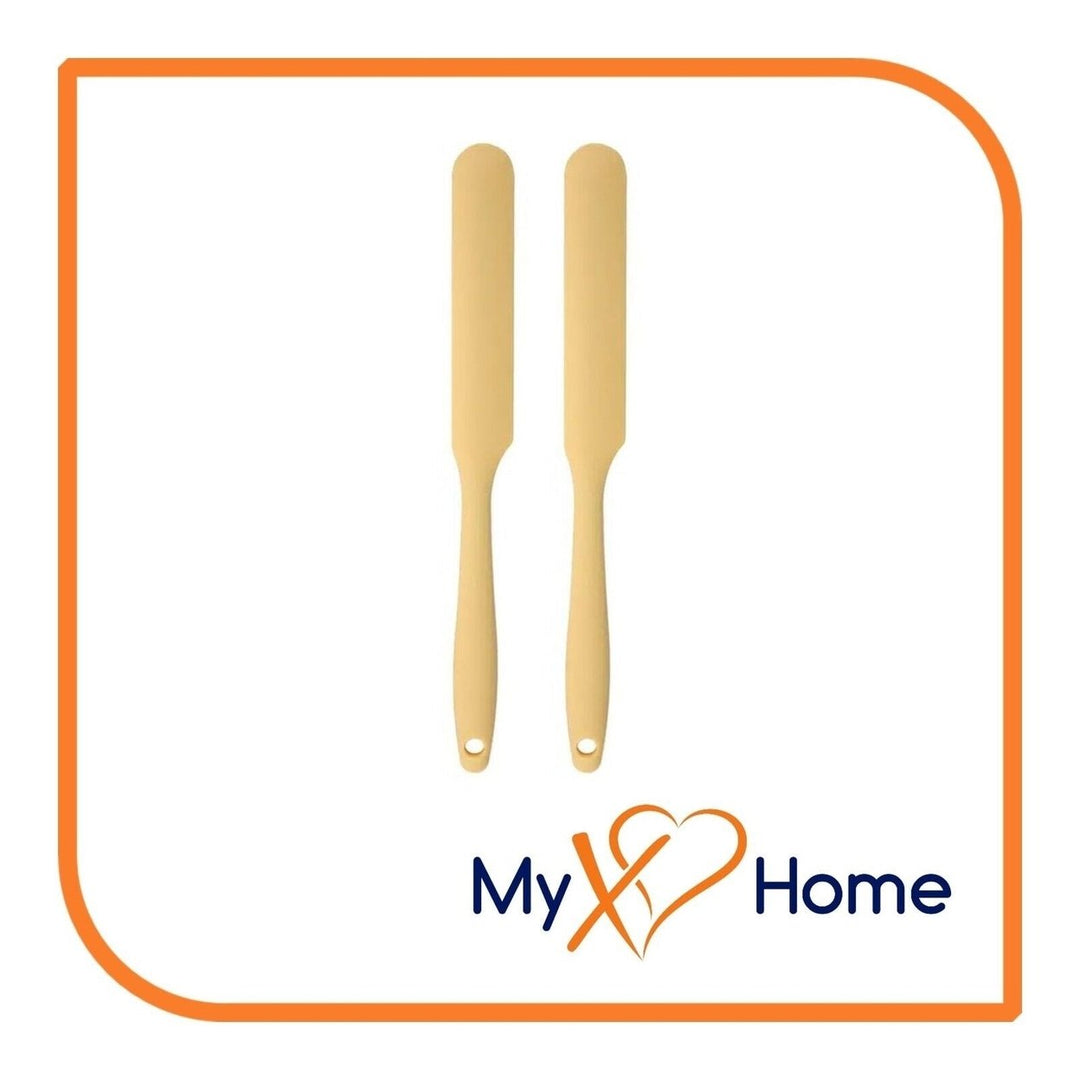 9.5" Pastel Yellow Silicone Frosting by MyXOHome (1 2 4 or 6 Frosting Knives) Image 6