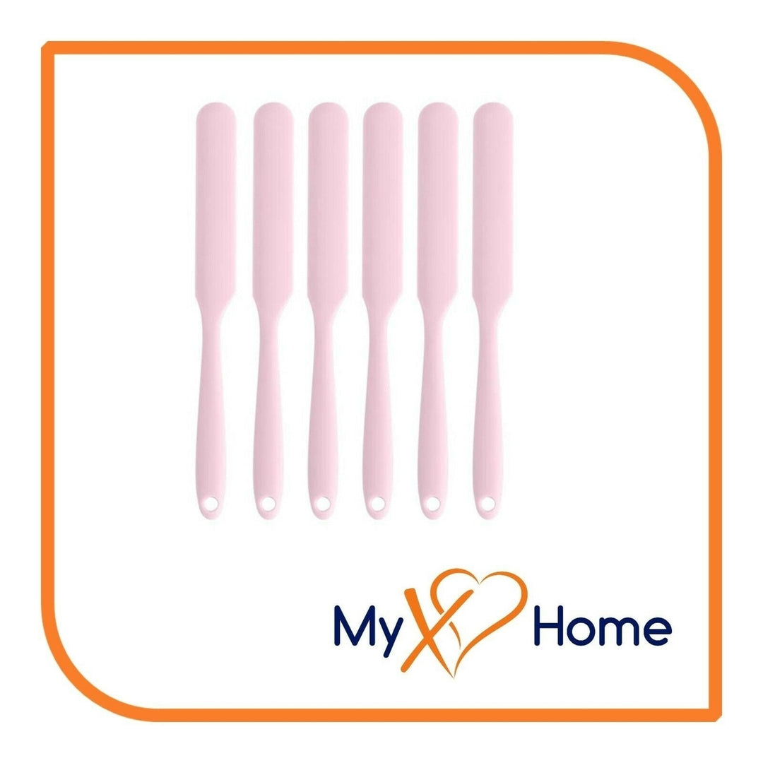 9.5" Pink Silicone Frosting Knife by MyXOHome (1 2 4 or 6 Frosting Knives) Image 4