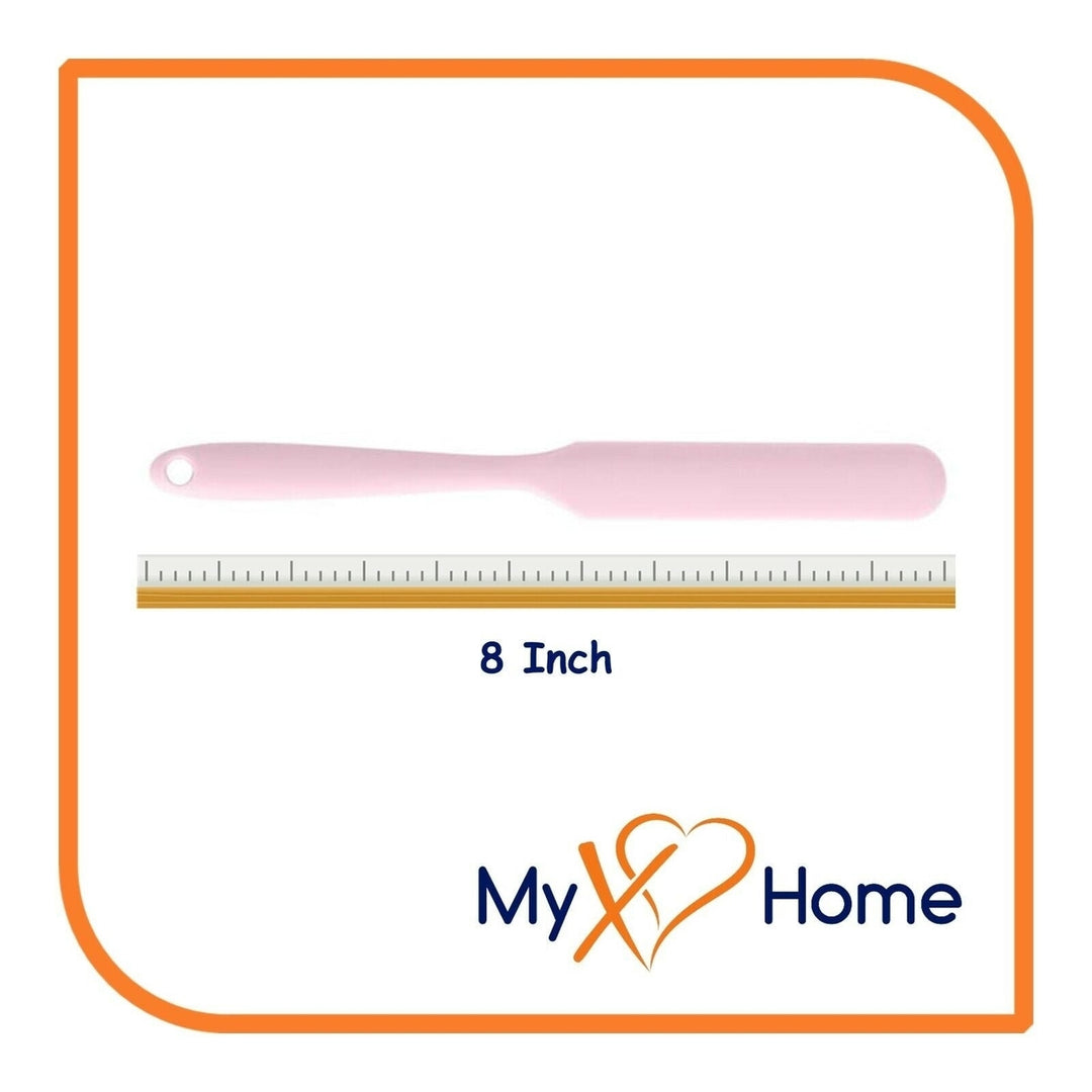 9.5" Pink Silicone Frosting Knife by MyXOHome (1 2 4 or 6 Frosting Knives) Image 9