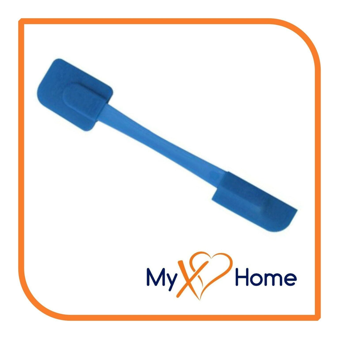 9.75" Blue Silicone Dual Sided Spatula by MyXOHome (1 2 4 or 6 Spatulas) Image 7