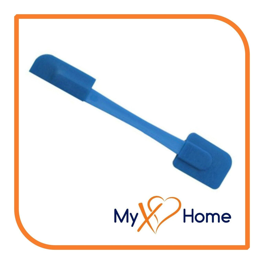 9.75" Blue Silicone Dual Sided Spatula by MyXOHome (1 2 4 or 6 Spatulas) Image 8