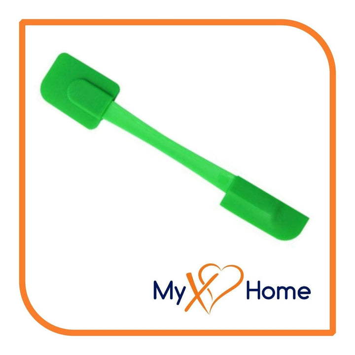 9.75" Green Silicone Dual Sided Spatula by MyXOHome (1 2 4 or 6 Spatulas) Image 7