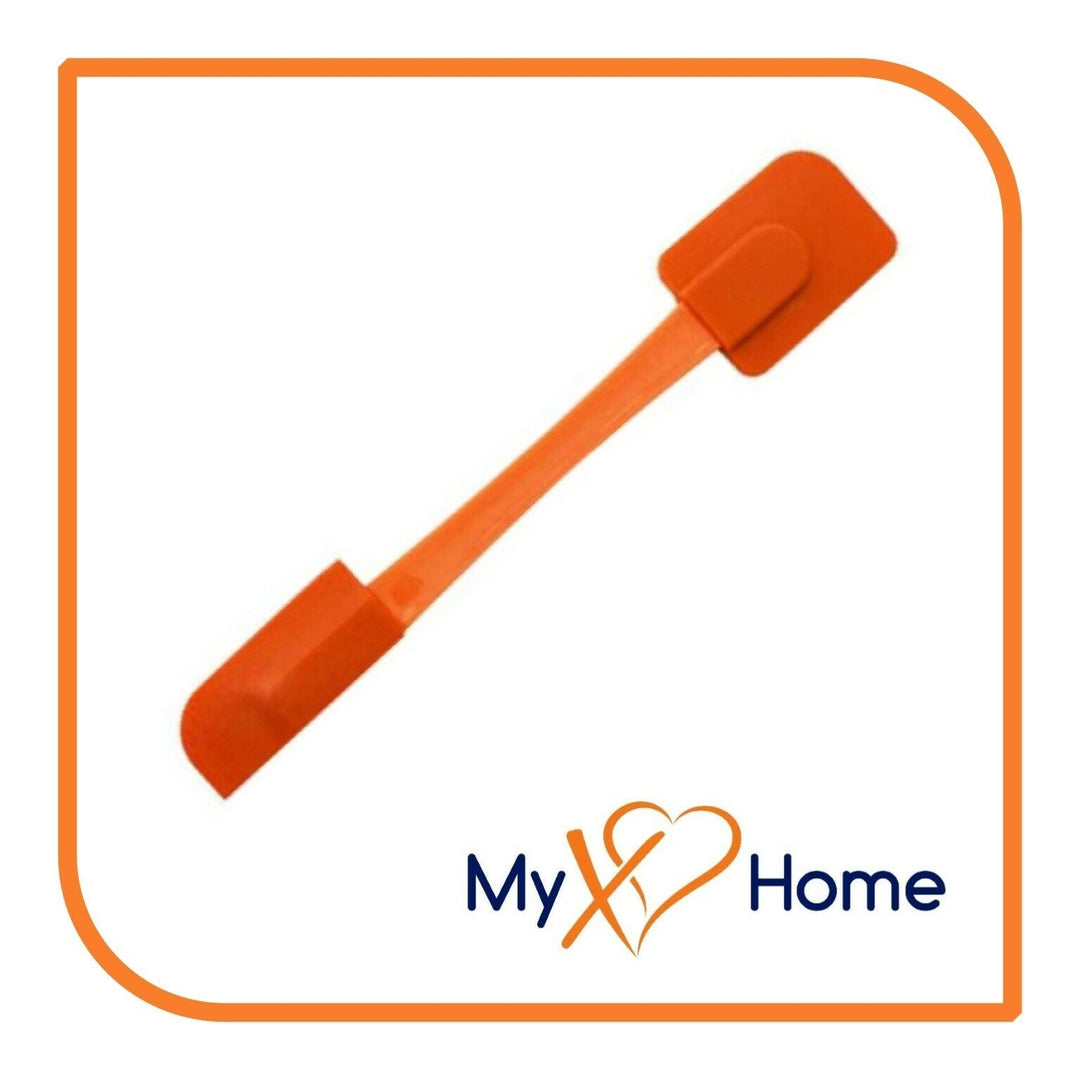 9.75" Orange Silicone Dual Sided Spatula by MyXOHome (1 2 4 or 6 Spatulas) Image 6