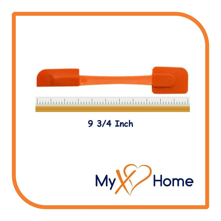 9.75" Orange Silicone Dual Sided Spatula by MyXOHome (1 2 4 or 6 Spatulas) Image 9