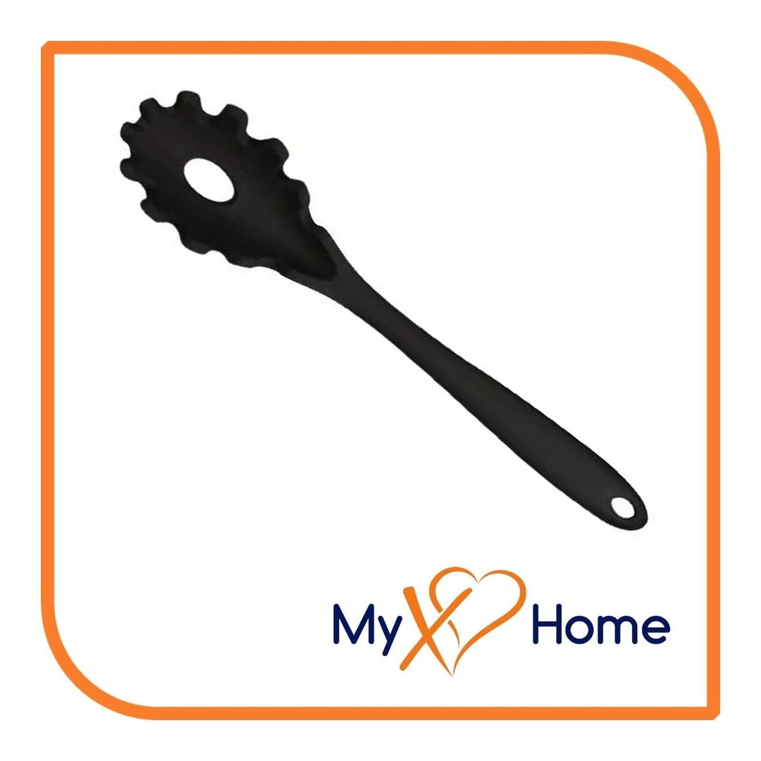 8-1/2" Black Silicone Pasta Fork by MyXOHome Image 2