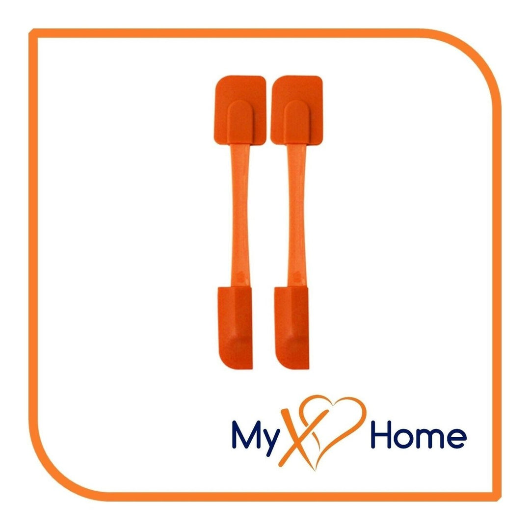 9.75" Orange Silicone Dual Sided Spatula by MyXOHome (1 2 4 or 6 Spatulas) Image 11