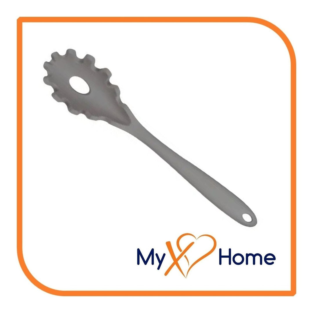 8-1/2" Gray Silicone Pasta Fork by MyXOHome Image 2