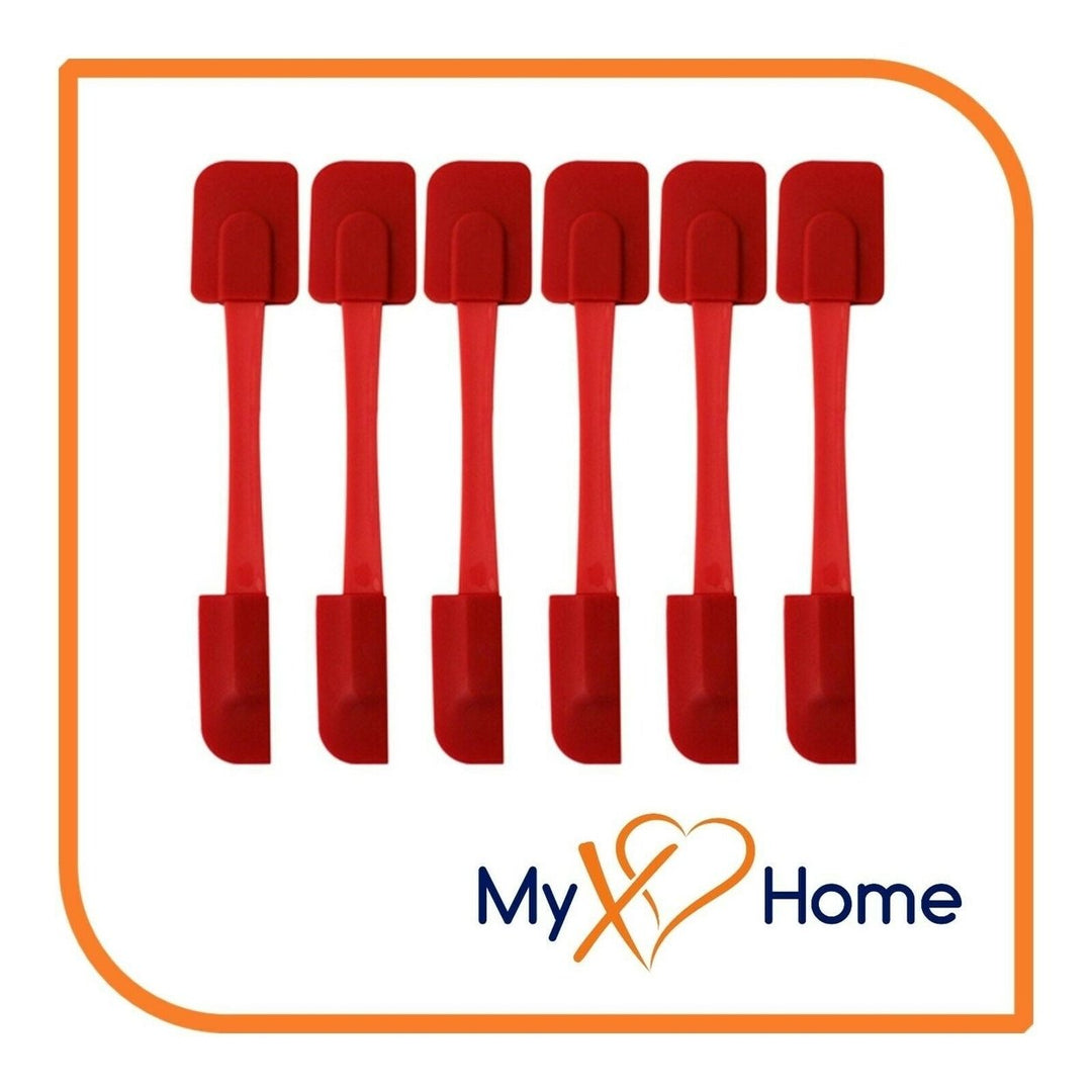 9.75" Red Silicone Dual Sided Spatula by MyXOHome (1 2 4 or 6 Spatulas) Image 4