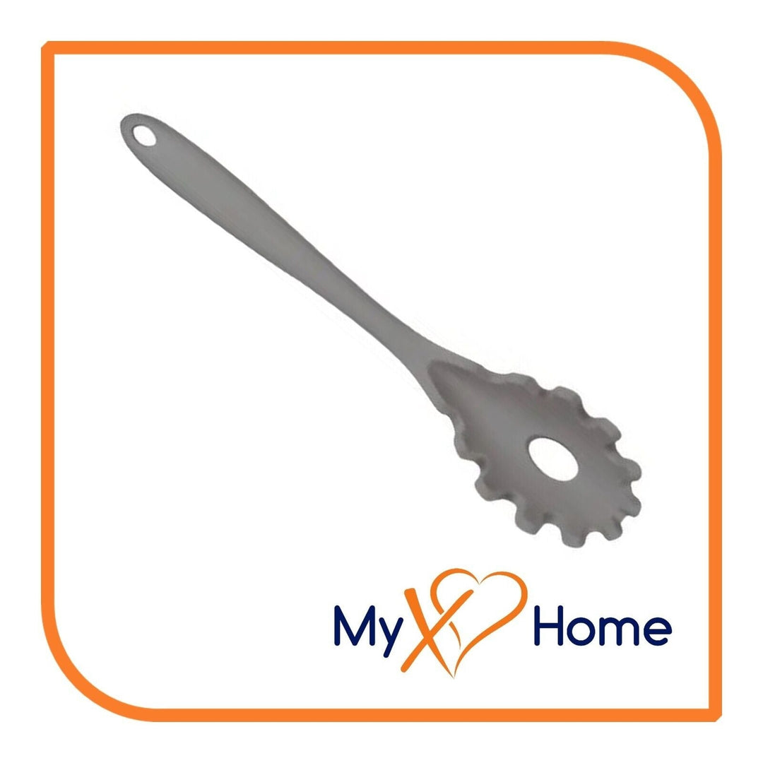 8-1/2" Gray Silicone Pasta Fork by MyXOHome Image 3