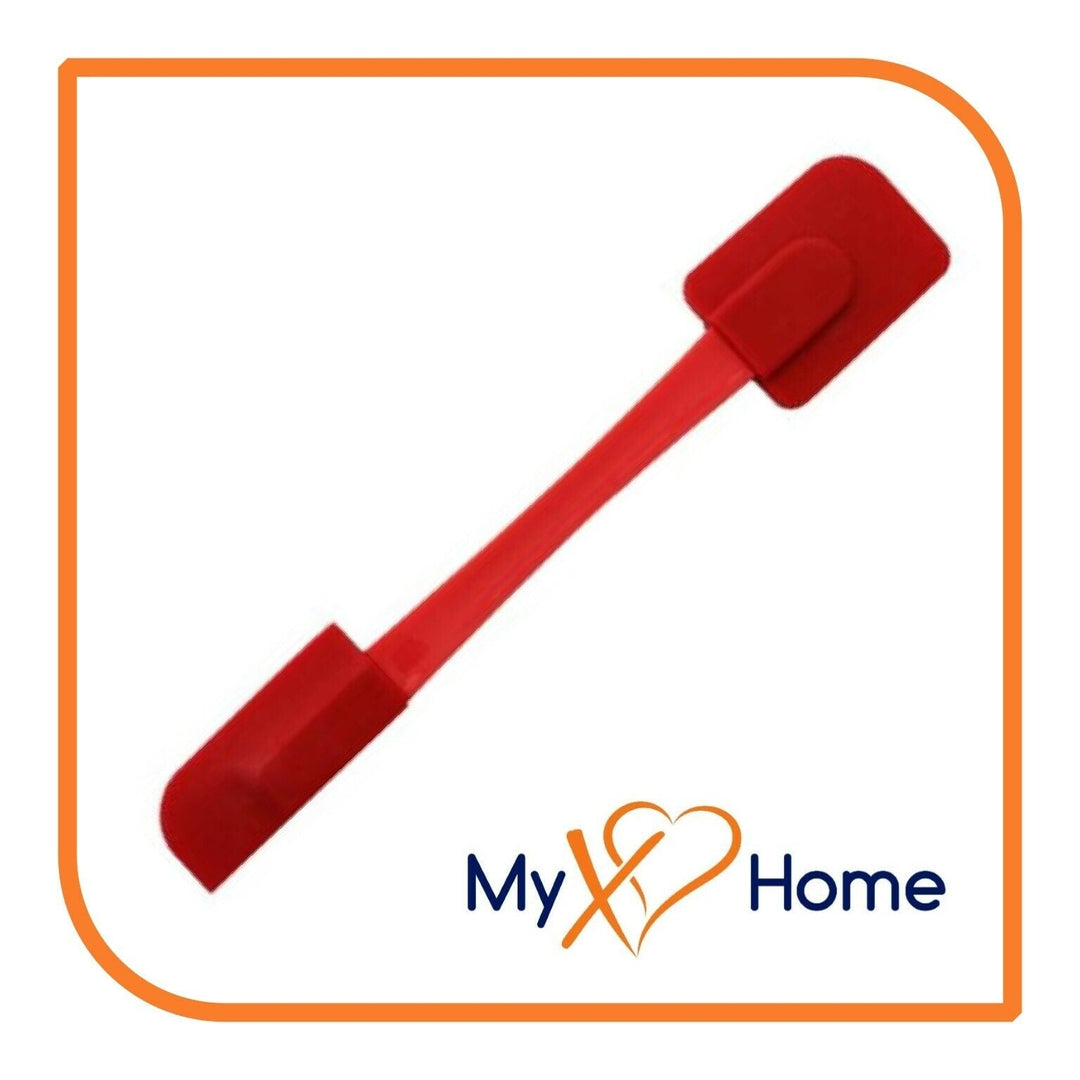 9.75" Red Silicone Dual Sided Spatula by MyXOHome (1 2 4 or 6 Spatulas) Image 6