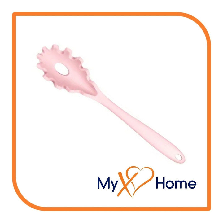 8-1/2" Pink Silicone Pasta Fork by MyXOHome Image 2