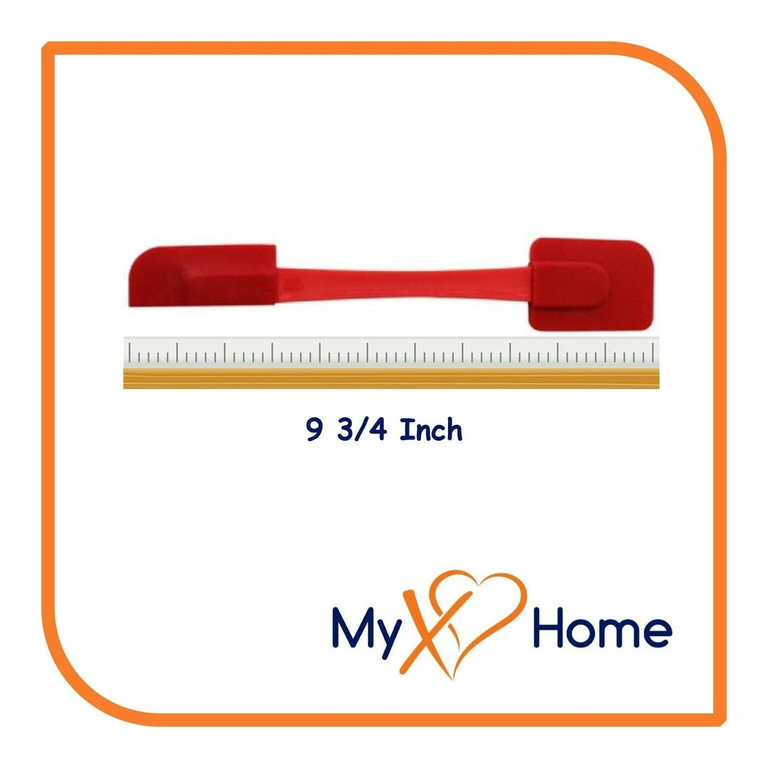 9.75" Red Silicone Dual Sided Spatula by MyXOHome (1 2 4 or 6 Spatulas) Image 9