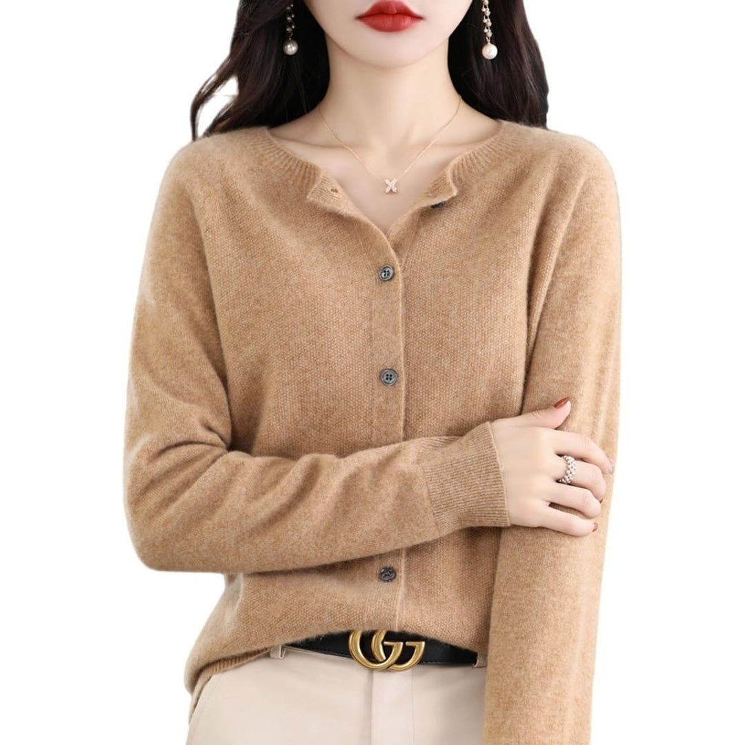 100% Merino Wool Sweaters Womens Fall Winter Warm Soft Knitted Crew Neck Cardigan Turtleneck Long Sleeves Image 10