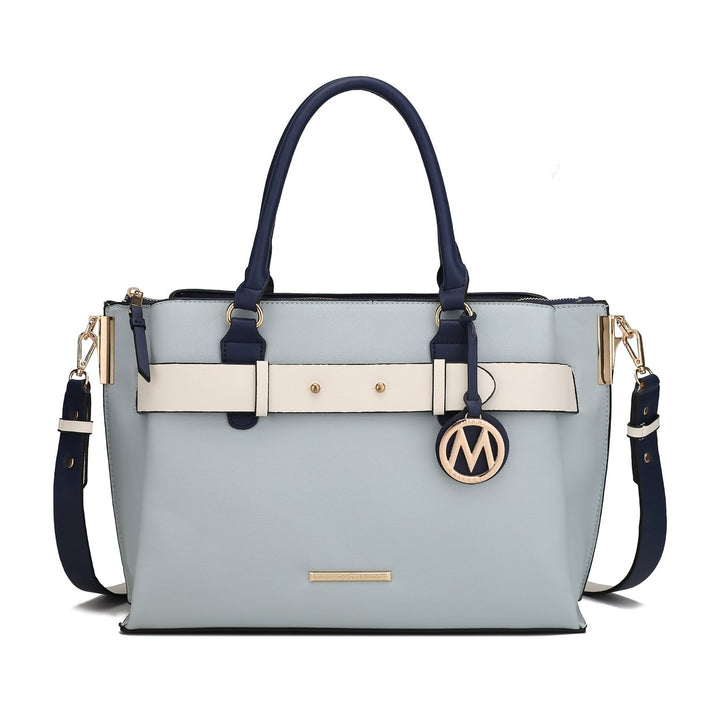 MKFCollection Jamie Shoulder Bag - Vegan Leather Designer Handbag Image 4