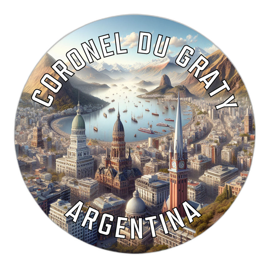 Coronel Du Graty Argentina Souvenir Die Cut Flat Magnet Image 1