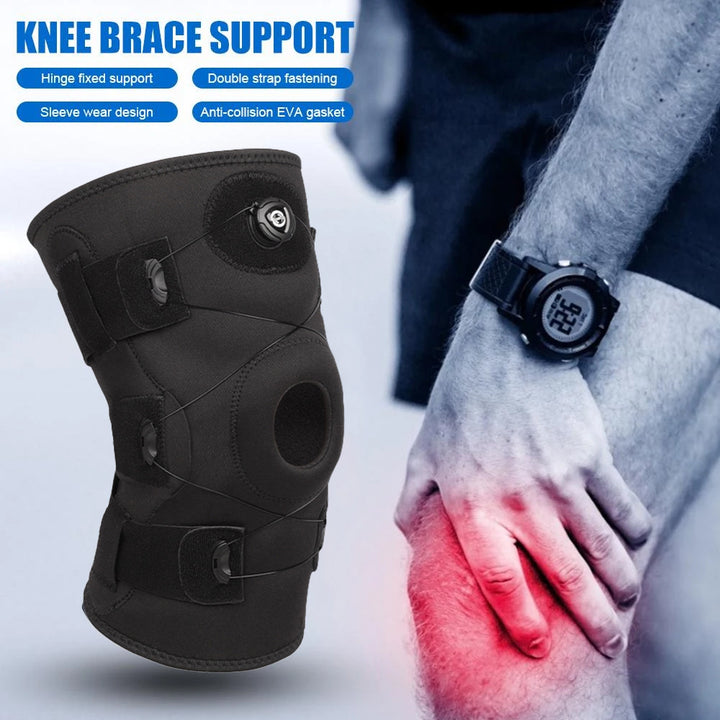 1Pcs Hinged Knee Brace for Meniscus Tear Adjustable Support for Knee Pain with Hinges and Built-in Side Stabilizers for Image 3