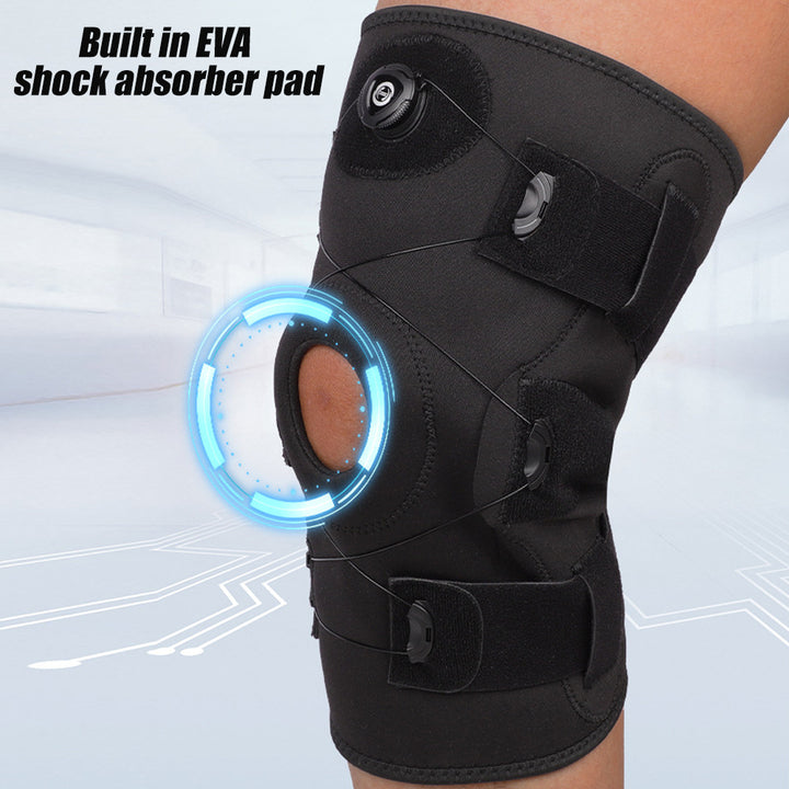 1Pcs Hinged Knee Brace for Meniscus Tear Adjustable Support for Knee Pain with Hinges and Built-in Side Stabilizers for Image 4