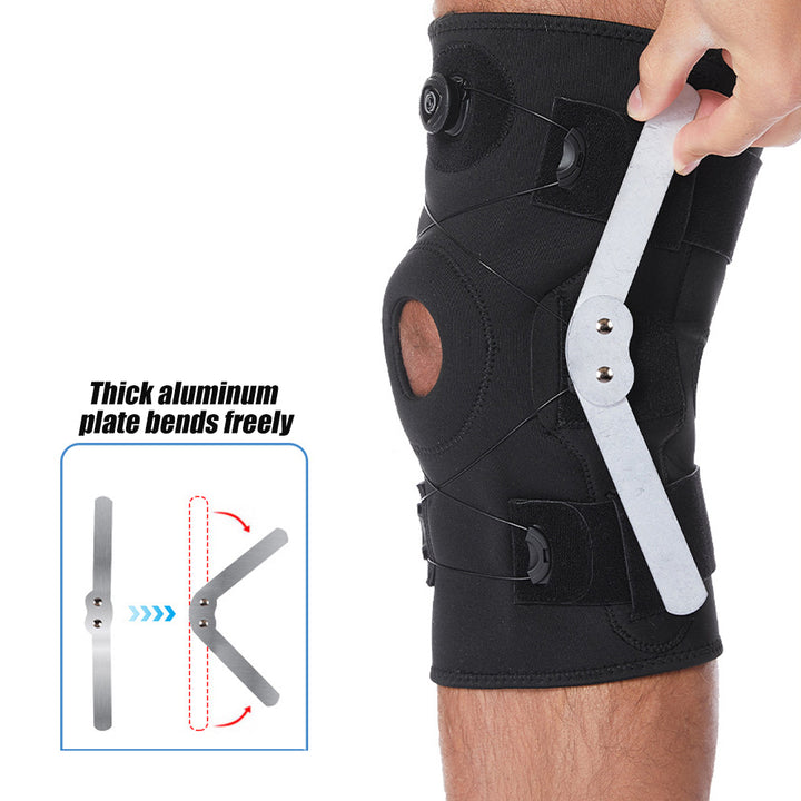 1Pcs Hinged Knee Brace for Meniscus Tear Adjustable Support for Knee Pain with Hinges and Built-in Side Stabilizers for Image 7