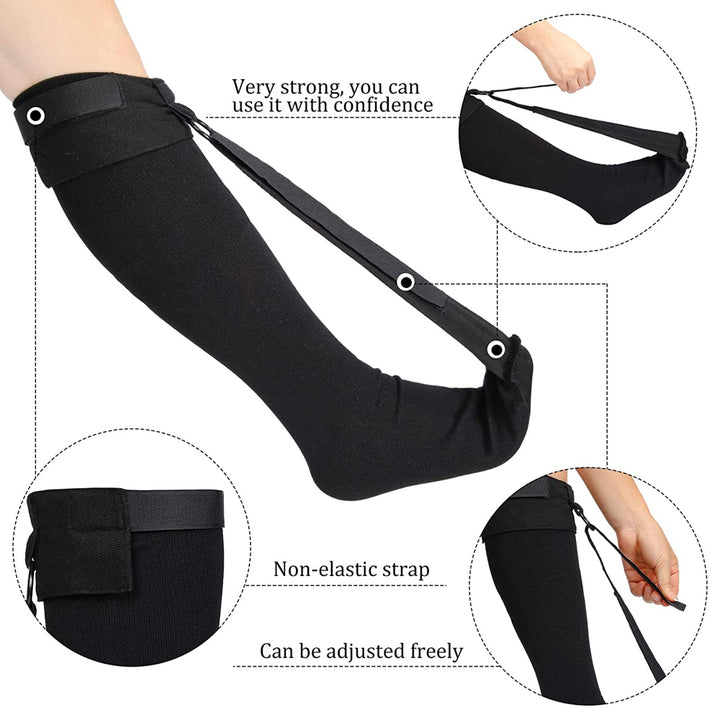 1Set Plantar Fasciitis Night Sock Stockings Soft Stretching Boot Splint for Sleeping Achilles Tendonitis and Heel Pain Image 3