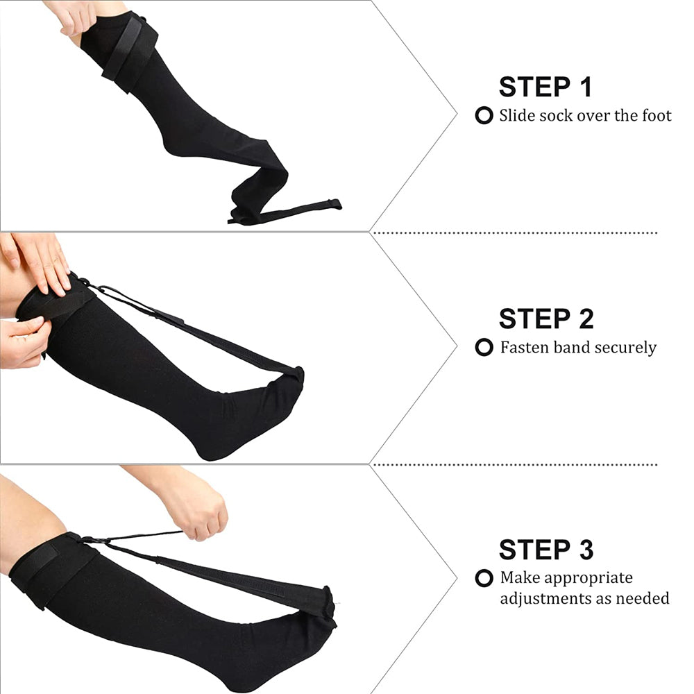 1Set Plantar Fasciitis Night Sock Stockings Soft Stretching Boot Splint for Sleeping Achilles Tendonitis and Heel Pain Image 7