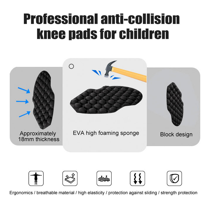 3-12 years old kids Knee Padded Compression Leg Sleeve Thigh Guard Sports Protective Gear Brace Support for Football Image 8