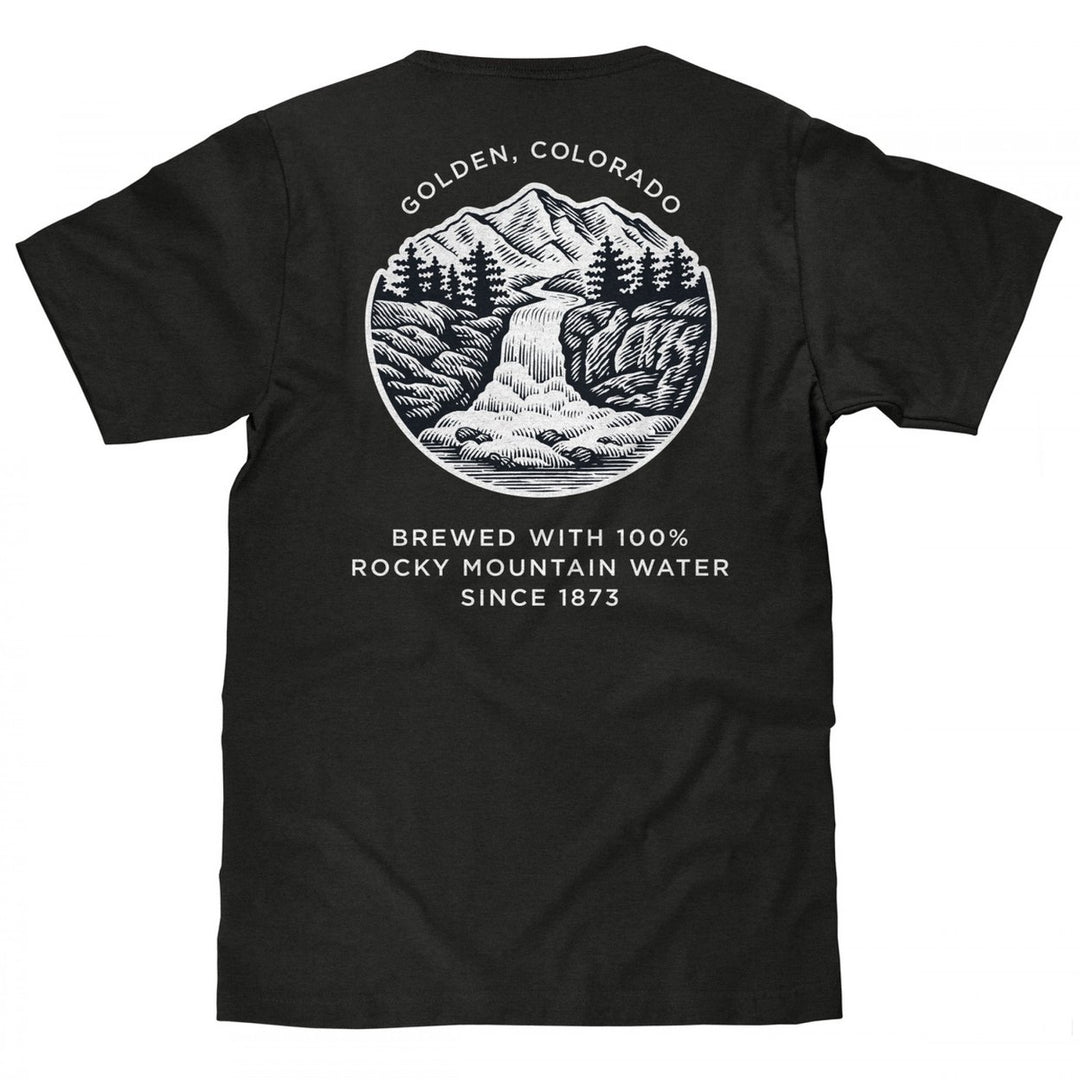 Coors Banquet Rocky Mountain Fresh Front and Back Print T-Shirt Image 2