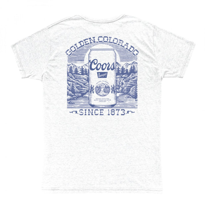 Coors Golden Wood Cut Front and Back Print T-Shirt Image 3