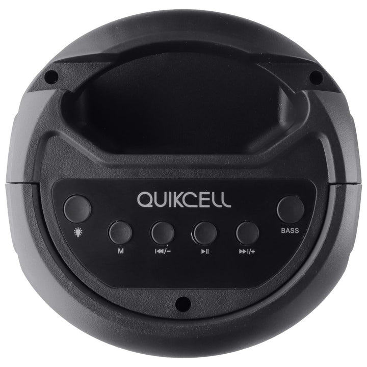 Quikcell Party Beat Boost Wireless LED Speaker with Microphone Input - Black Image 3