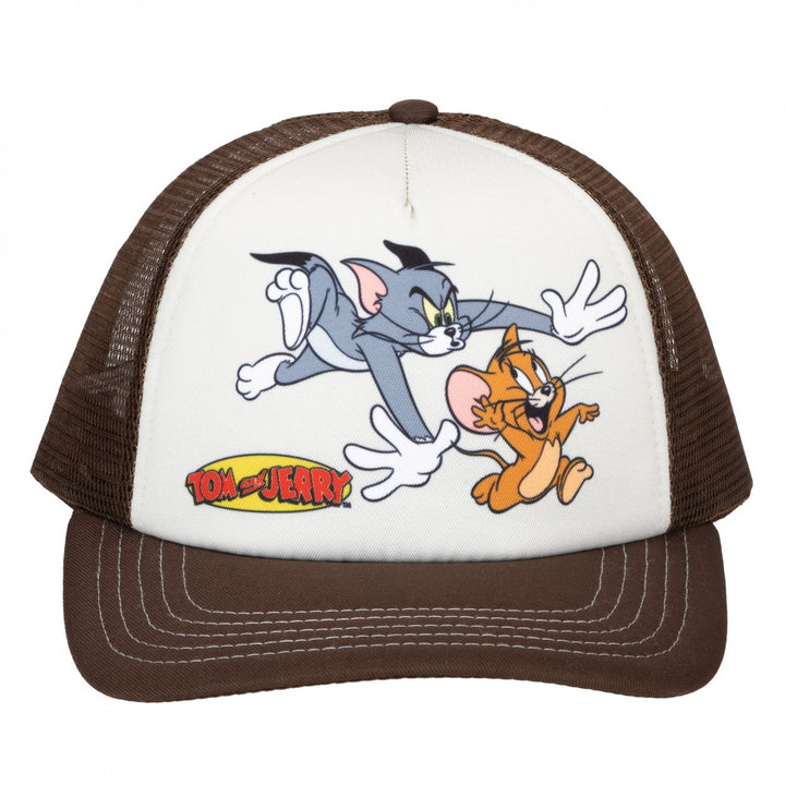 Tom and Jerry Chase Snapback Trucker Hat Image 3