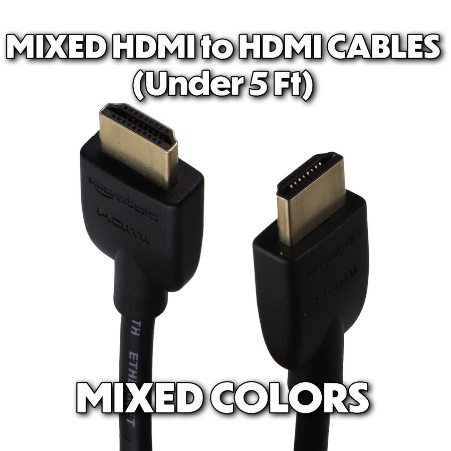 Generic and Mixed HDMI to HDMI Short Video Cables (1080i - Under 5 Foot) Image 1