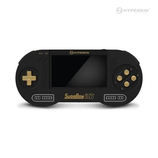 Hyperkin SupaBoy Portable Pocket Console Black and Gold Image 2