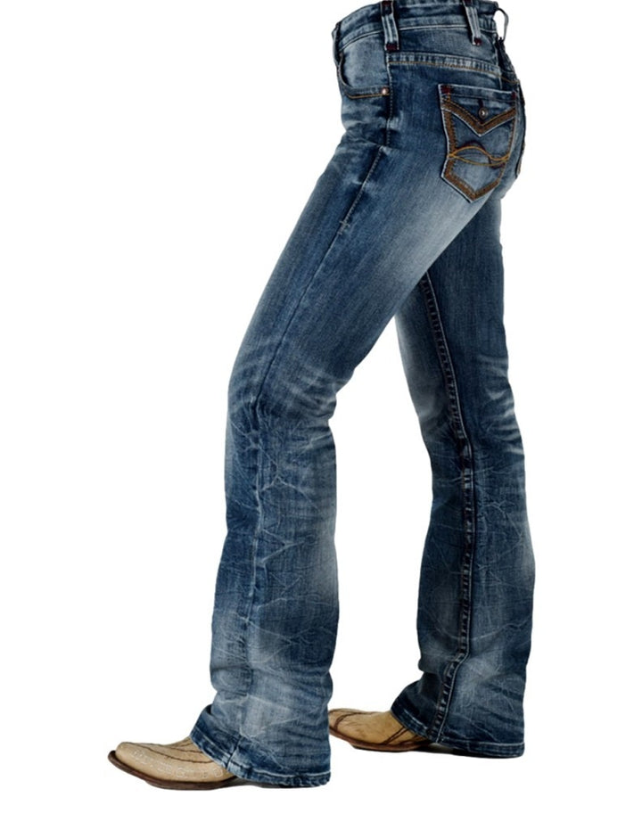 Cowgirl Tuff Western Jeans Womens Firecracker Medium Wash JFIRER Image 2