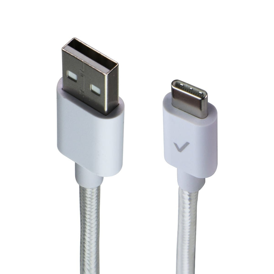 Verizon USB-C to USB-A (10-Foot) Braided Charging Cable - White Image 1