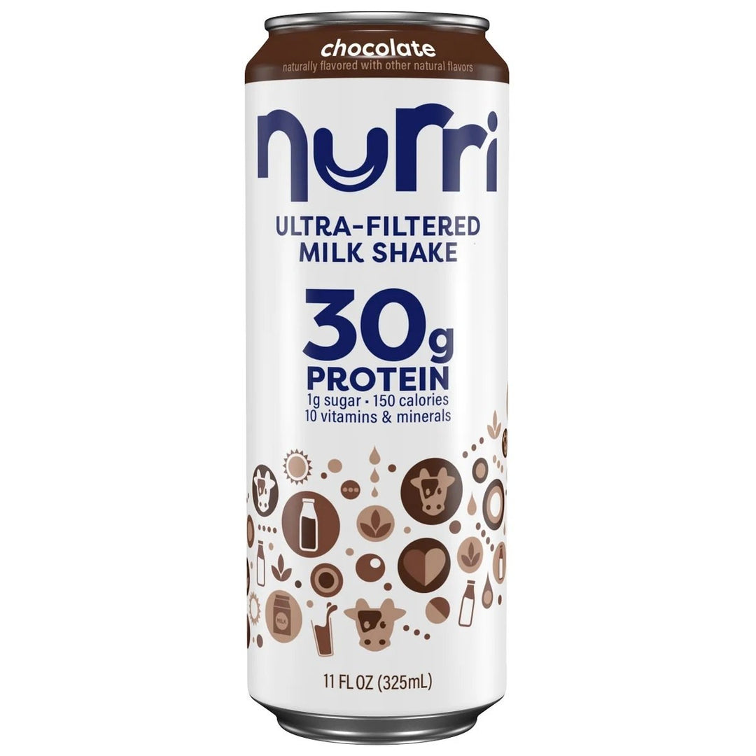 Nurri 30g Protein Shake Chocolate 11 Fluid Ounce (Pack of 12) Image 3