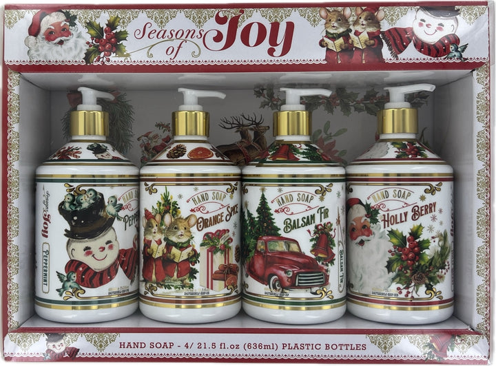 Home and Body Seasons of Joy Hand Soap Collection 21.5 Fluid Ounce (Pack of 4) Image 3