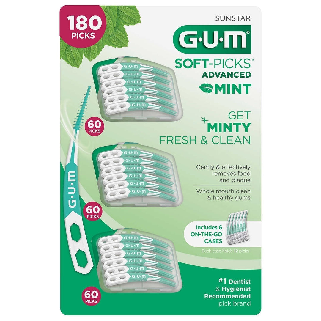 GUM Soft-Picks Advanced Mint 180 Count Image 4