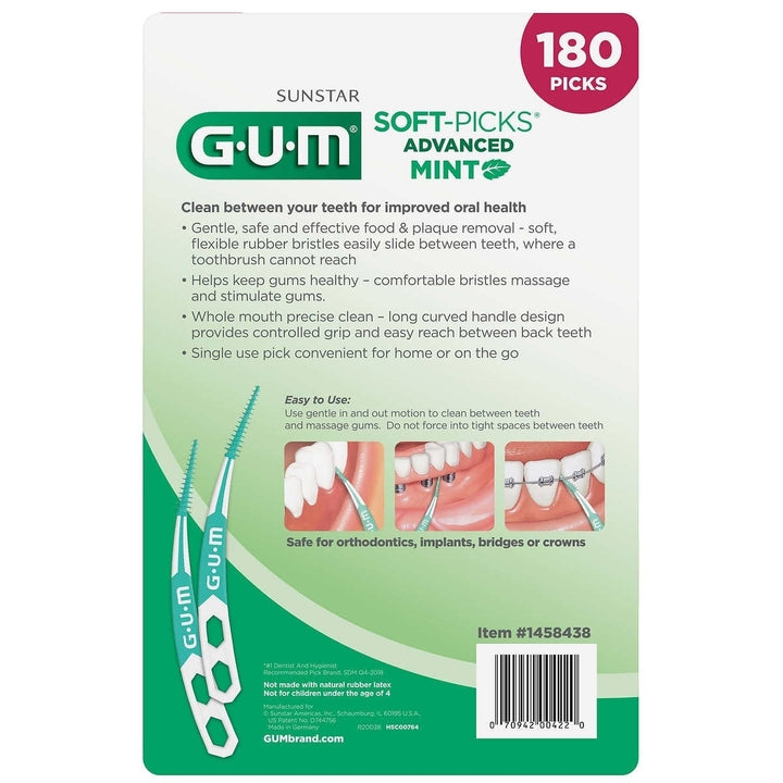 GUM Soft-Picks Advanced Mint 180 Count Image 4