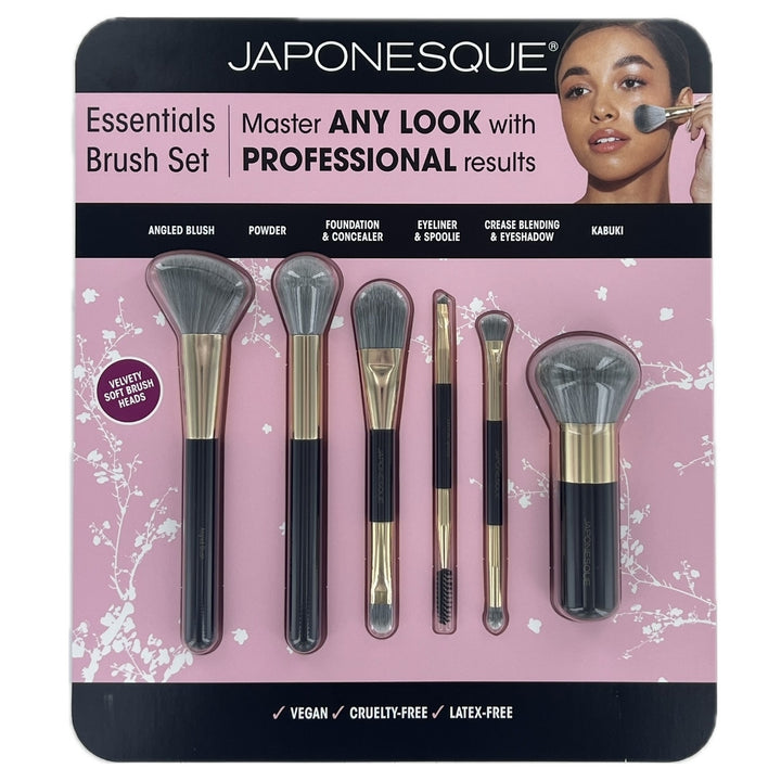 Japonesque 6 Piece Essentials Brush Set Image 4