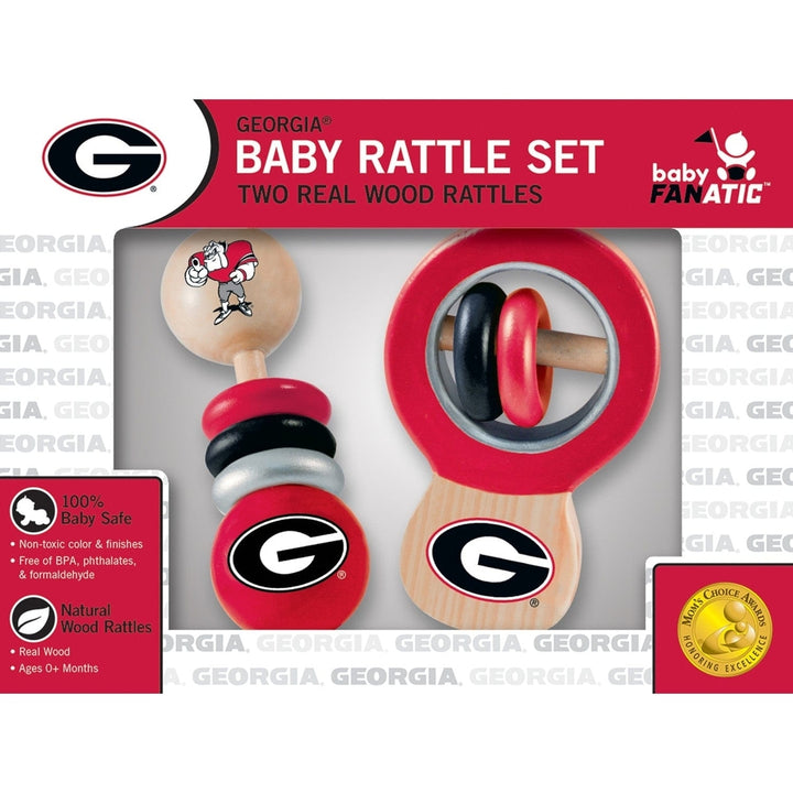 Georgia Bulldogs - Baby Rattles 2-Pack Image 2