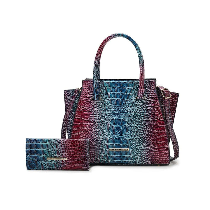 Miriam Croc Tote Bag and Set Image 4