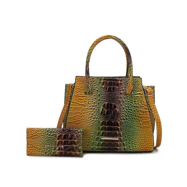 Miriam Croc Tote Bag and Set Image 7